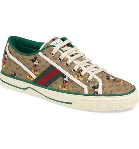 gucci disney tennis shoes|Gucci mickey mouse shoes.